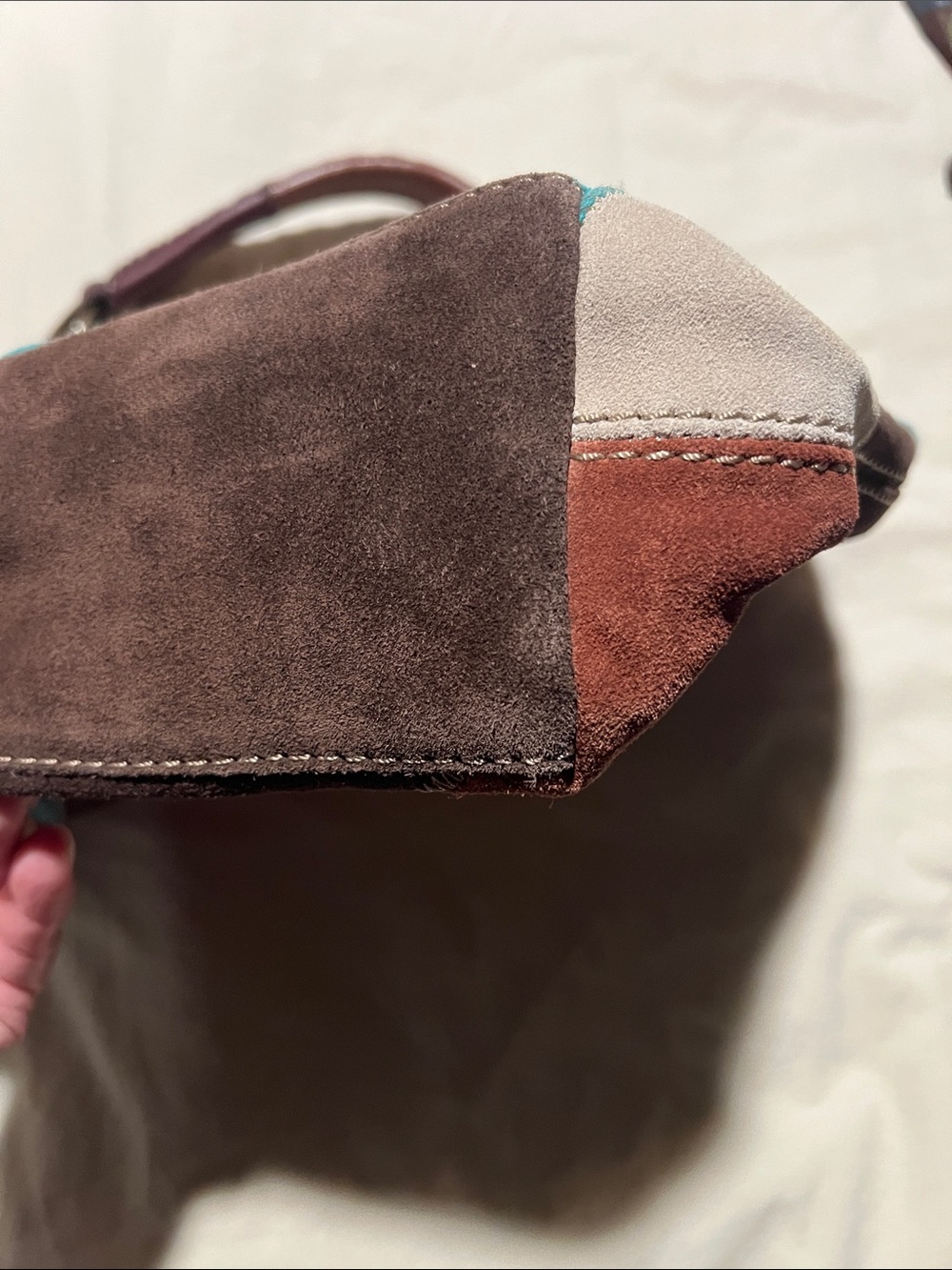 Lucky brand sunrise suede hobo - Picture 3 of 7